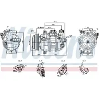 Nissens Kompressor, Klimaanlage ** FIRST FIT ** 891101