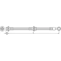 METZGER Bremsschlauch 4110389
