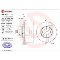 Brembo Bremsscheibe PRIME LINE 09.A271.14