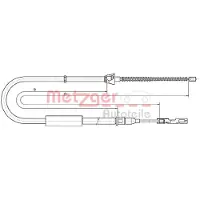 METZGER Seilzug, Feststellbremse 10.7515