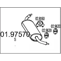 MTS 01.97570 Endschalldämpfer für FIAT DUCATO Kasten (244) Auspuff