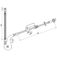 METZGER Autoteile Bremsschlauch [Hersteller-Nr. 4110927] für Peugeot, Citroën