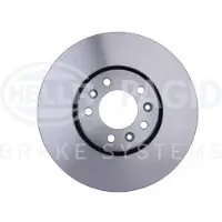 Hella 1x Bremsscheibe Vorderachse Belüftet [Hersteller-Nr. 8DD355113-671] für Toyota, Citroën, Fiat, Peugeot