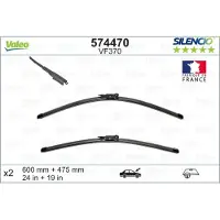 Valeo Wischblatt 574470 vorne für BMW (BRILLIANCE) MERCEDES-BENZ BEIJING BENZ (BBDC) VW AUDI RENAULT INFINITI
