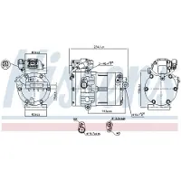 Nissens Kompressor, Klimaanlage ** FIRST FIT ** 891020