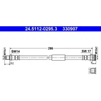Ate Bremsschlauch 24.5112-0295.3 für Fiat Croma