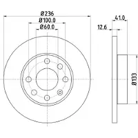Hella Bremsscheibe PRO 8DD 355 100-431
