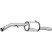 Bosal Endschalldämpfer 135-141