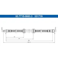Ate Bremsschlauch 83.7715-0603.3