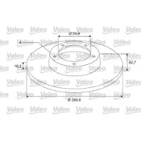 Valeo Bremsscheibe COATED 675404