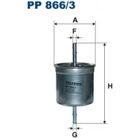 FILTRON Kraftstofffilter PP866/3