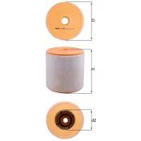 MAHLE ORIGINAL Knecht Luftfilter LX 4961