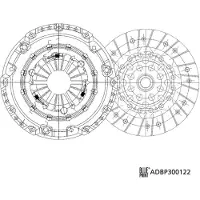 Blue Print Kupplungssatz Kupplung für FORD TRANSIT Bus (FD, FB, FS, FZ, FC) ADBP300122