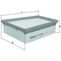MAHLE ORIGINAL Luftfilter MAHLE LX 2916