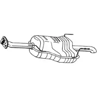 Bosal Endschalldämpfer 185-149