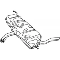 Bosal Endschalldämpfer 227-031