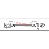 METZGER Bremsschlauch 4113524
