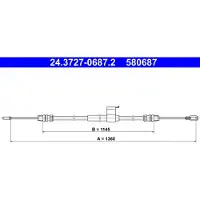 Ate Bremszug, Handbremse 24.3727-0687.2