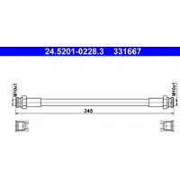 Ate 24.5201-0228.3 Bremsschlauch