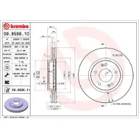 Brembo Bremsscheibe 09959811 294mm 26mm für HYUNDAI