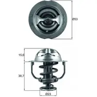 MAHLE ORIGINAL Thermostat, Kühlmittel [Hersteller-Nr. TX20090D] für VW