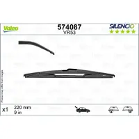 Valeo SILENCIO Heckscheibenwischer Stück Hinten für RENAULT Clio V Schrägheck (BF) 220mm