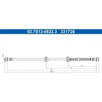 Ate Bremsschlauch 83.7813-0633.3