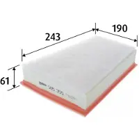 Valeo Luftfilter 585355 für Renault Megane III Grandtour Fluence