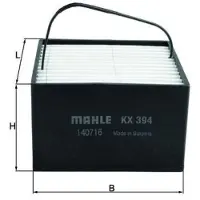 MAHLE ORIGINAL Knecht Kraftstofffilter KX 394