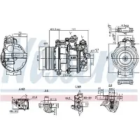 Nissens Kompressor, Klimaanlage ** FIRST FIT ** 890749