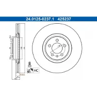 Ate Bremsscheibe 24.0125-0237.1, 1 Stück