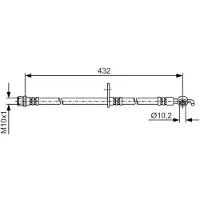 Bosch Bremsschlauch 1 987 481 A58