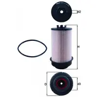 MAHLE ORIGINAL Kraftstofffilter KX 181D