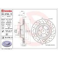 Brembo Bremsscheibe 09.9768.1X, 1 Stück