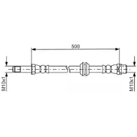 Bosch Bremsschlauch 1 987 481 676
