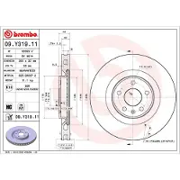 Brembo Bremsscheibe 09.Y319.11, 1 Stück