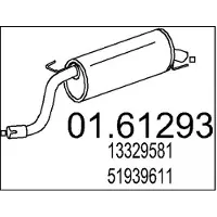MTS 01.61293 Endschalldämpfer für FIAT 500L (351, 352) Auspuff