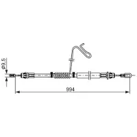 Bosch Seilzug, Feststellbremse 1 987 482 882