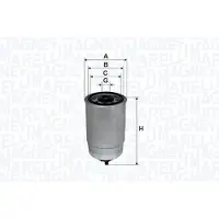 MAGNETI MARELLI Kraftstofffilter 153071760102