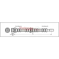 METZGER Bremsschlauch 4113315