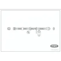 CORTECO Bremsschlauch ERSTAUSRÜSTERQUALITÄT [Hersteller-Nr. 19036993] für Mitsubishi