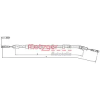 METZGER Handbremsseil Seilzug Feststellbremse passend für MERCEDES-BENZ M-Klasse (W163) Hinten Links 10.9512