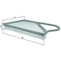 MAHLE ORIGINAL Luftfilter MAHLE LX1091