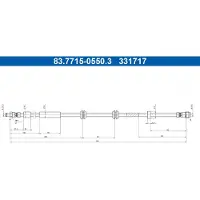 Ate Bremsschlauch 83.7715-0561.3