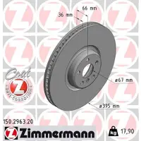 ZIMMERMANN Bremsscheibe COAT Z 150.2963.20