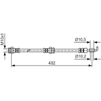 Bosch Bremsschlauch 1 987 481 A46