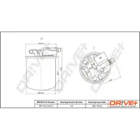 Dr!ve+ Kraftstofffilter [Hersteller-Nr. DP1110.13.0311] für Mercedes-Benz, Infiniti
