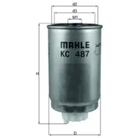 MAHLE ORIGINAL Kraftstofffilter MAHLE KC 487