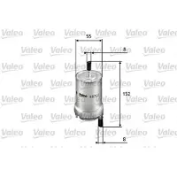 Valeo Kraftstofffilter [Hersteller-Nr. 587021] für Skoda, VW, Audi, Seat