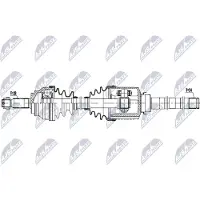 NTY NPW-MS-086 Antriebswelle Vorne Rechts für MITSUBISHI ASX (GAW) passend für PEUGEOT 4007 (VU, VV) für CITROËN C-CROSSER (EP)